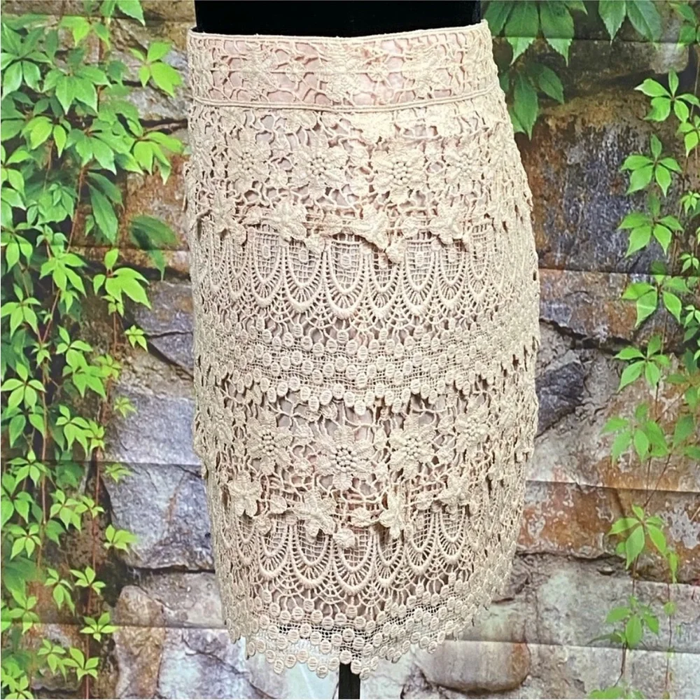 American‎ Eagle Blush Pink Lace Mini Skirt